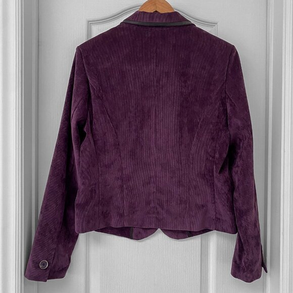 Larry Levine - Vintage Velveteen Purple Blazer - Picture 6 of 12